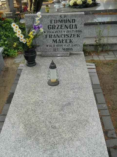 Zdjęcie grobu na przeciw zakrystii - przy ganku/8595/96